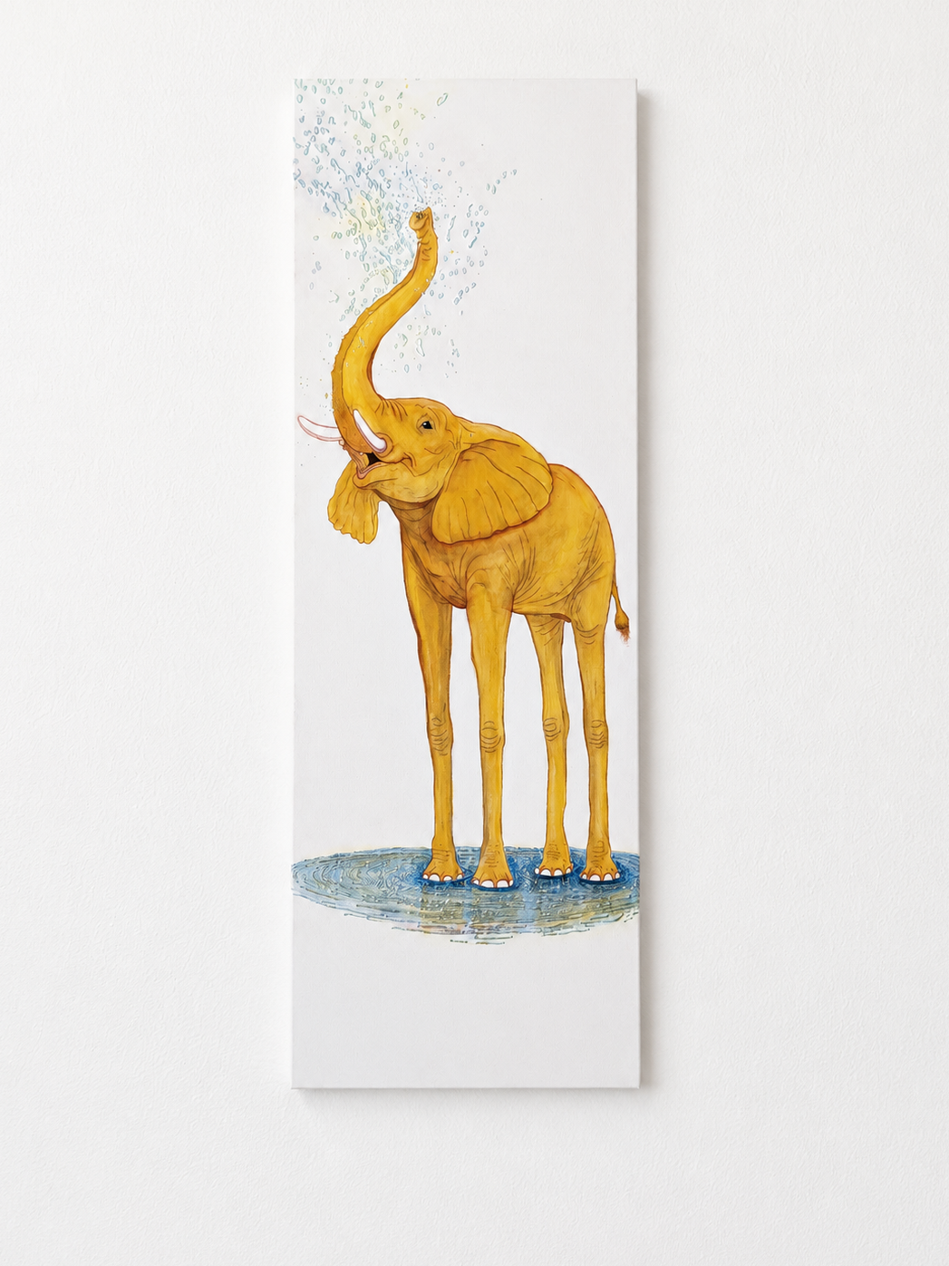 Golden the Elephant Giclee Print